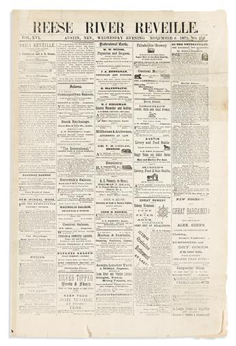 Womens Suffrage. Two West Coast Newspaper Reports of East Coast Political Activity, 1871 & 1872.